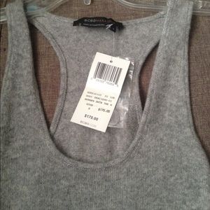 BCBGMAXAZRIA Knit Tank Top in Heather Gray